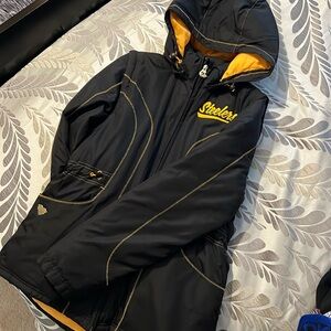 Reebok Pittsburgh Steelers Jacket with detachable hood and sleeves